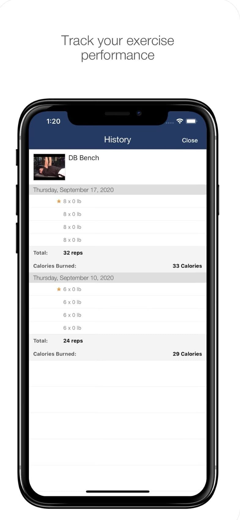 Track your performance over time